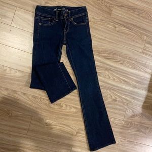Dark blue American eagle boot cut jeans